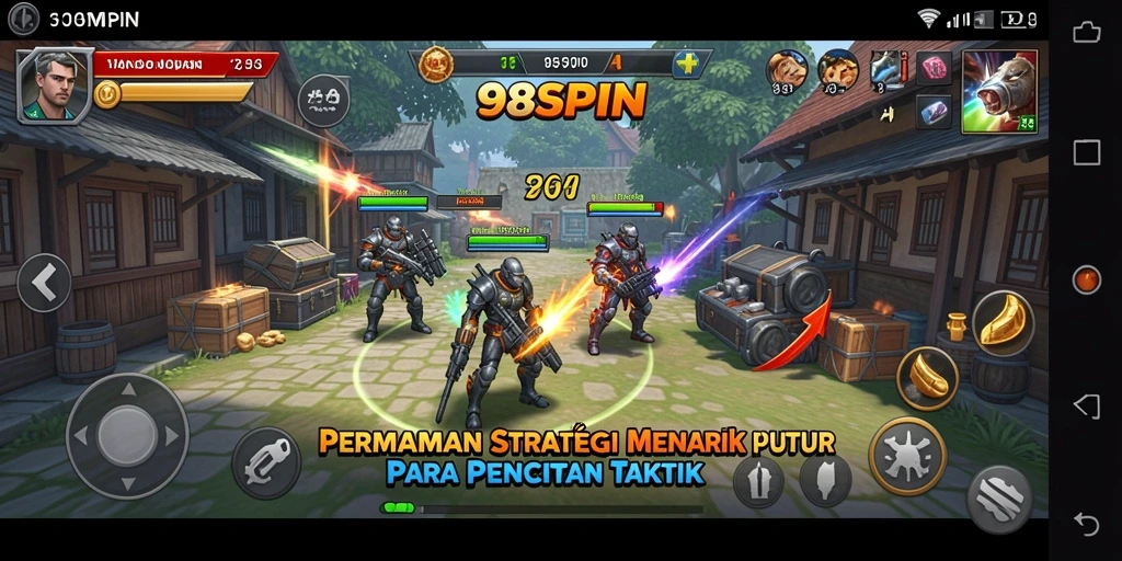 Tampilan gameplay 98SPIN yang penuh strategi dan tantangan.