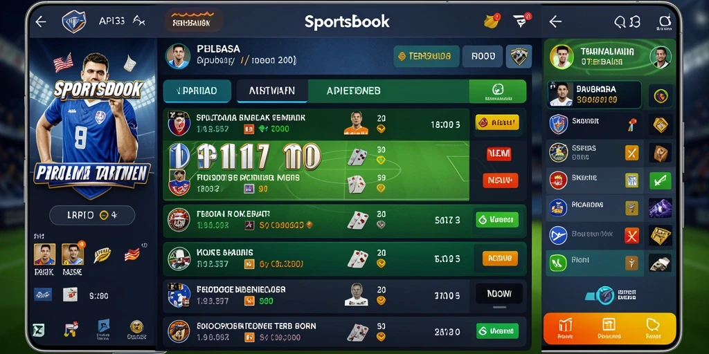 Tampilan gameplay sportsbook yang menarik dan dinamis di API33.