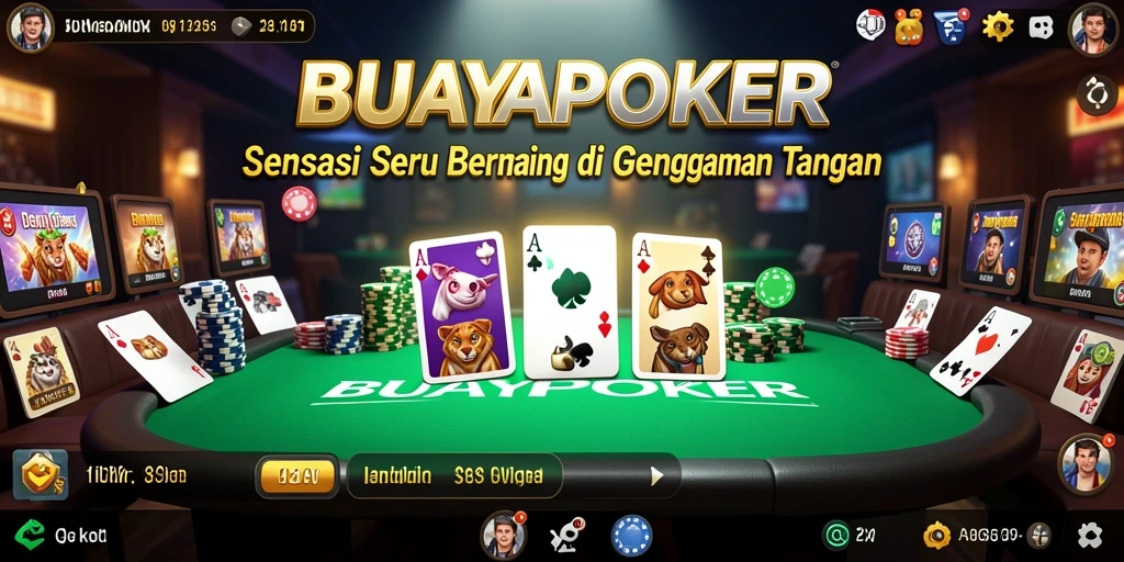 Tampilan gameplay seru dari BUAYAPOKER yang menyenangkan.