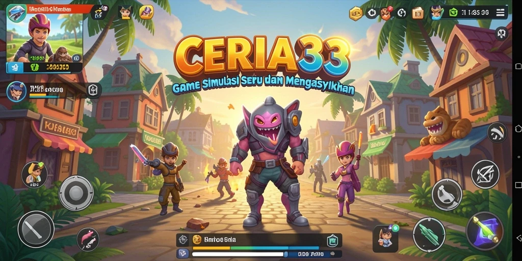 Tampilan screenshot utama CERIA33 menampilkan gameplay simulasi yang menarik.