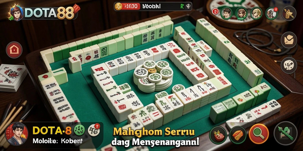 Screenshot DOTA88 menampilkan gameplay Mahjong yang menarik.