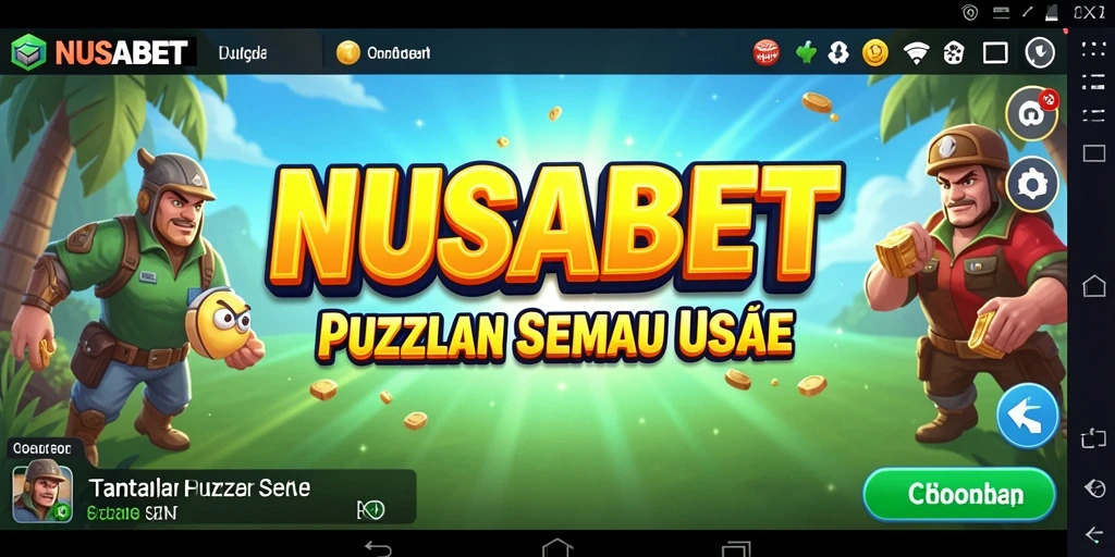 Tampilan menarik dari gameplay NUSABET dengan tantangan Puzzle.