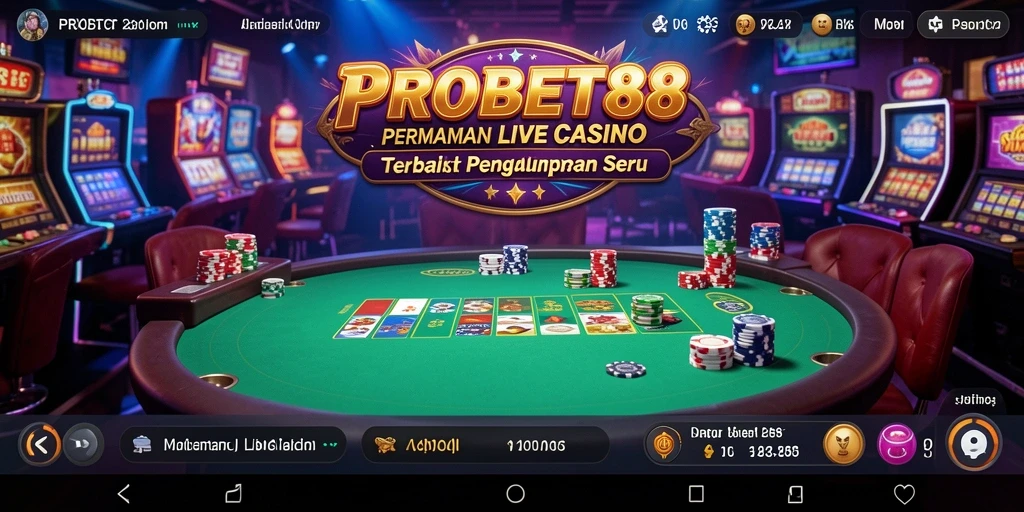 Tampilan menarik dari gameplay Live Casino PROBET88 yang menegangkan.