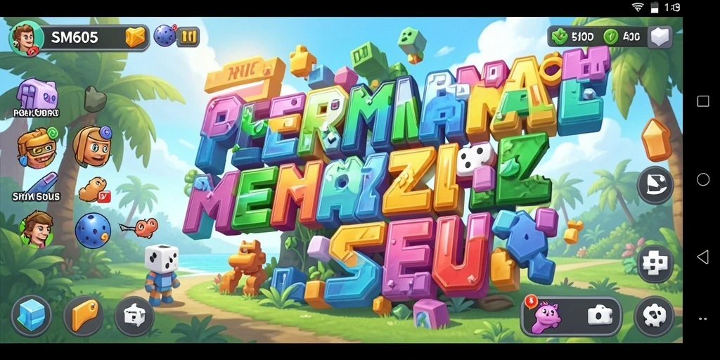 Tampilan gameplay SM605 yang menarik saat menyelesaikan puzzle.