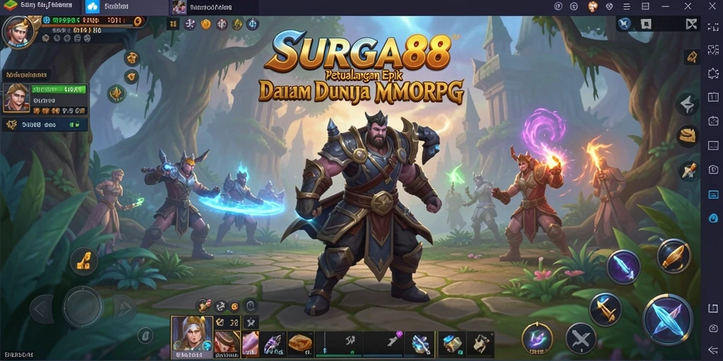 Screenshot gameplay <strong>SURGA88</strong> menampilkan petualangan seru dalam dunia MMORPG.