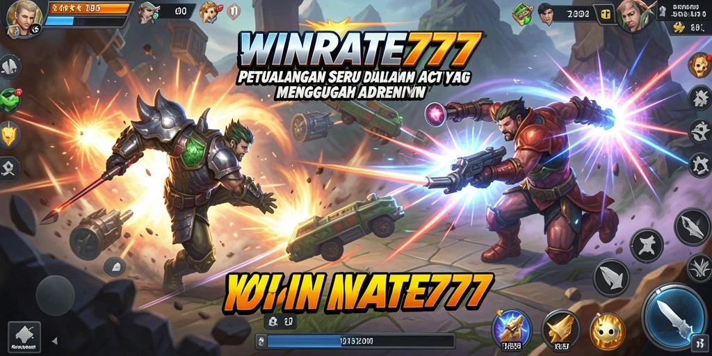 Tampilan gameplay WINRATE777 yang penuh aksi dan seru.